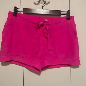 Equipment Pink Silk Shorts